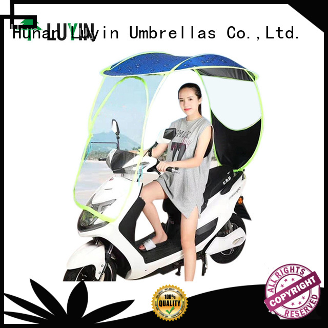 Luyin bicycle rain umbrella company for windproof